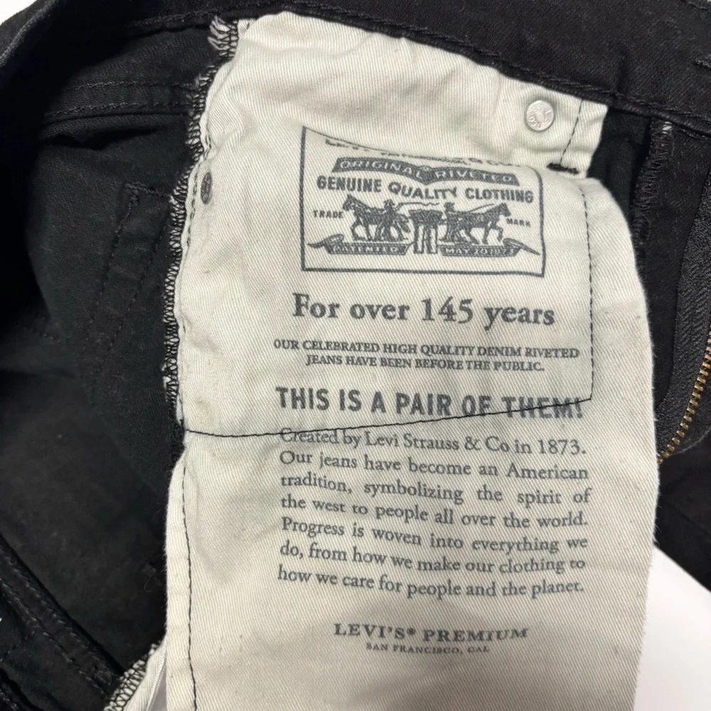 ✨Levi's Premium 510 Jeans Men's Black Skinny Fit Size W29 L30